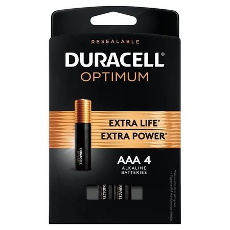 DURACELL Optimum 0 Battery, 15 V Battery, AAA Battery, Alkaline 32631